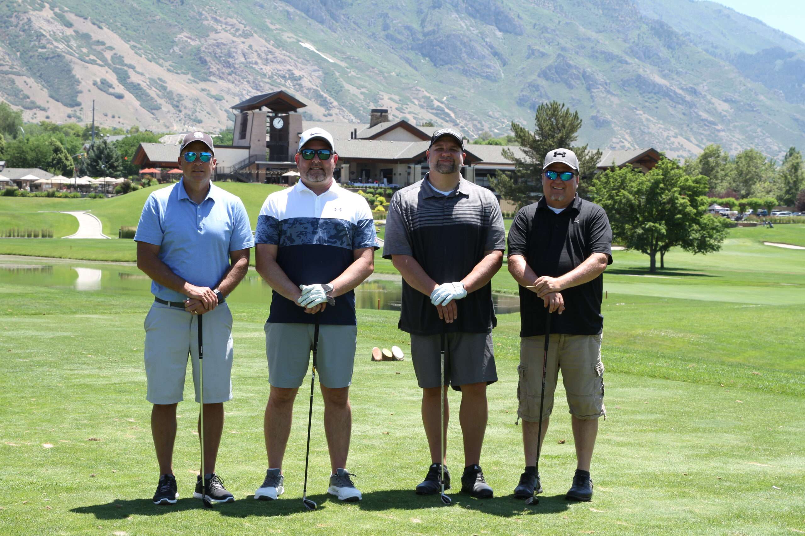 Participants in the golf tournament